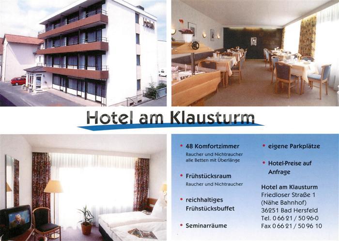 Bad Hersfeld Hotel am Klausturm Gastraum Zimmer