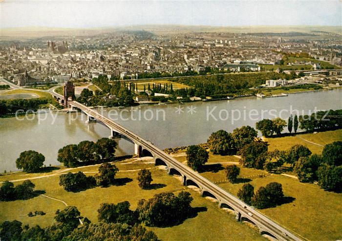 Worms Rhein Fliegeraufnahme