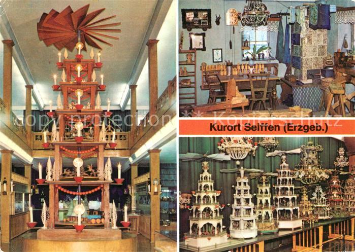 Seiffen Erzgebirge Spielzeugmuseum Pyramide Spielzeugmacher Stube Pyramiden und