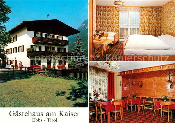 Ebbs Gaestehaus am Kaiser Gaststube Zimmer