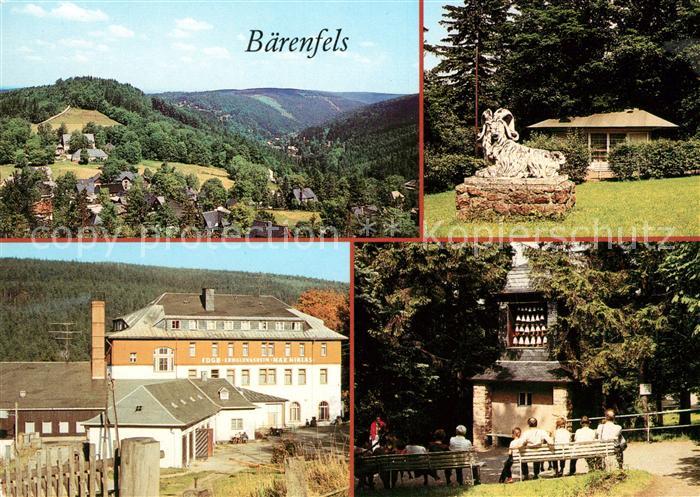 Baerenfels Erzgebirge Panorama Kurpark FDGB Erholungsheim Max Nicklas Glockenspi