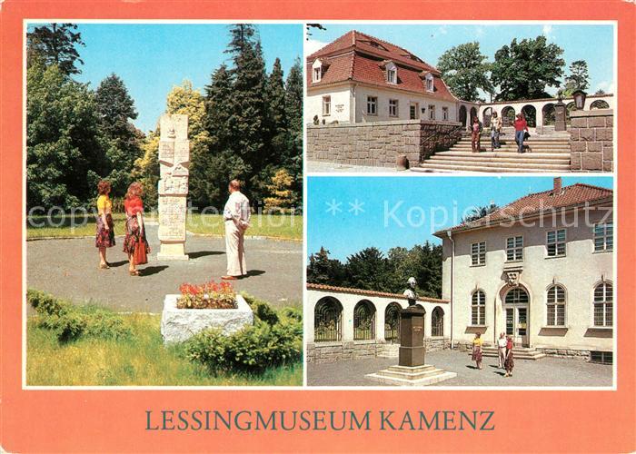 Kamenz Sachsen Lessingsaeule Museum und Bueste