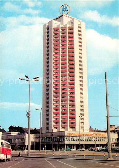 LEIPZIG Sachsen Wohnhochhaus mit Restaurant Stadt Dresden