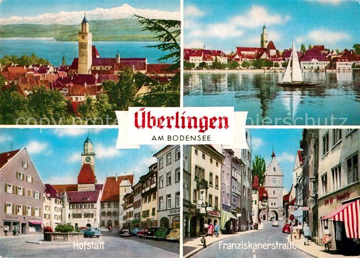 ueberlingen Bodensee Kirche Teilansicht Hofstatt Franziskanerstrasse