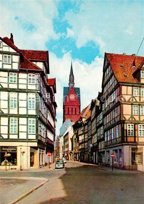 HANNOVER  CITY Holzmarkt und Kramerstrasse Turm der Marktkirche