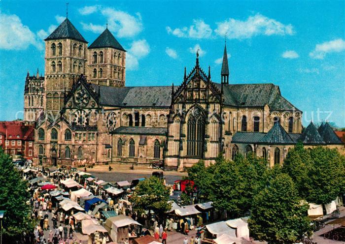 Muenster Westfalen St Paulus Dom Markt