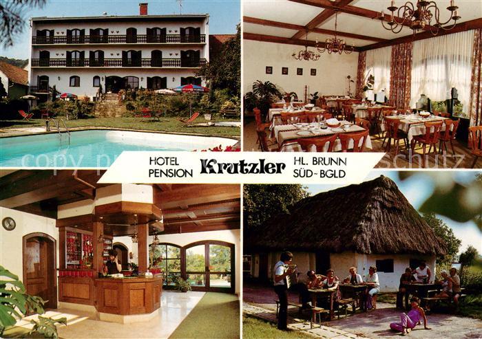 Heiligenbrunn Hotel Pension Krutzler Swimmingpool Restaurant Rezeption Huettenga