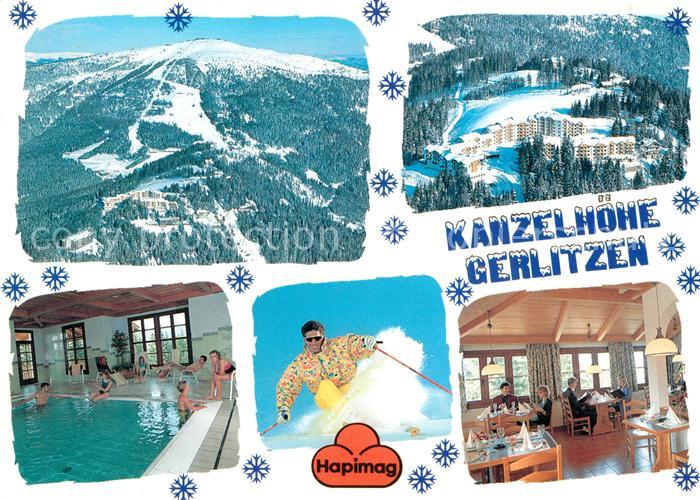 Gerlitzen Schiparadies Kanzelhoehe Hallenbad Gaststube Panorama