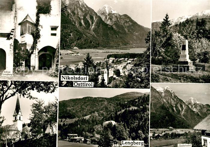 Nikolsdorf Tirol Schloss Lengberg Panorama Gedenkstaette Kirche Hochstadel