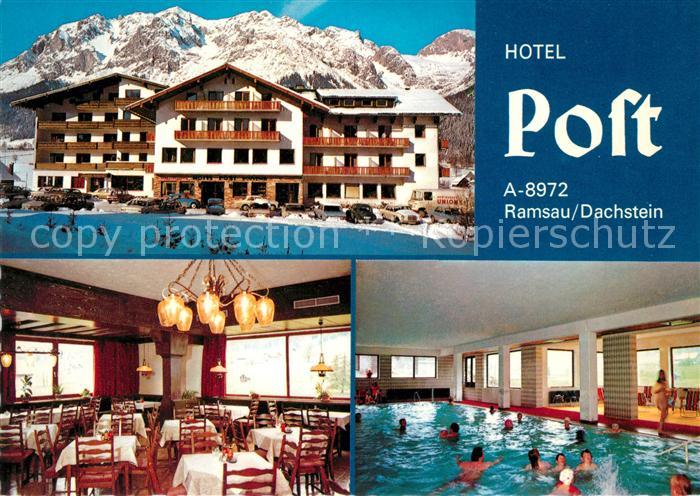 Ramsau Dachstein Steiermark Hotel Post Speisesaal Ozon Hallenbad