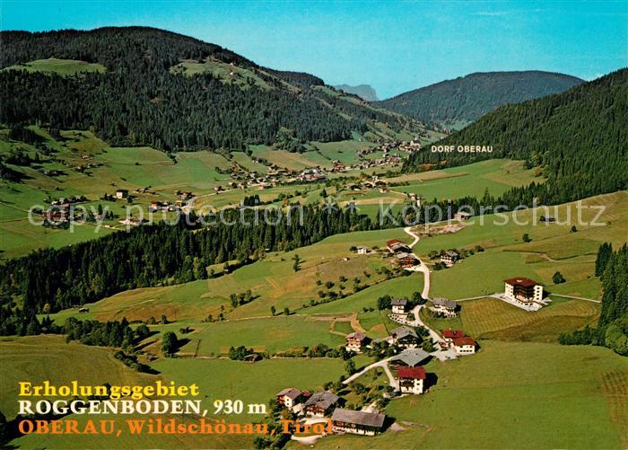 Oberau Wildschoenau Tirol Fliegeraufnahme