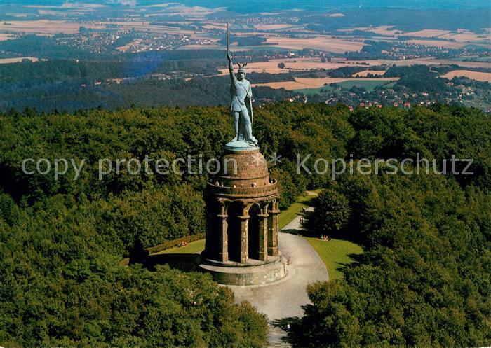 Detmold Hermannsdenkmal Fliegeraufnahme