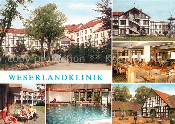 Vlotho Weserlandklinik Bad Seebruch Terrasse Hallenbad Speisesaal