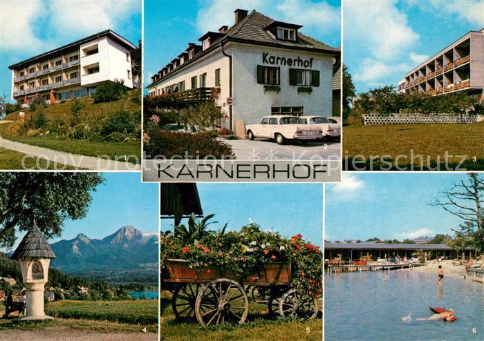Drobollach Faaker See Hotel Pension Karnerhof Dependance I und II Bildstock Blum