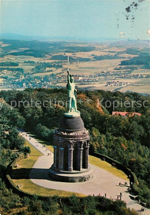 Detmold Hermannsdenkmal Fliegeraufnahme