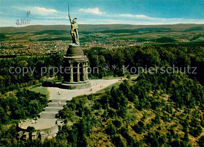 Detmold Hermannsdenkmal Fliegeraufnahme