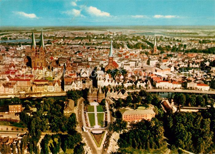 Luebeck Fliegeraufnahme