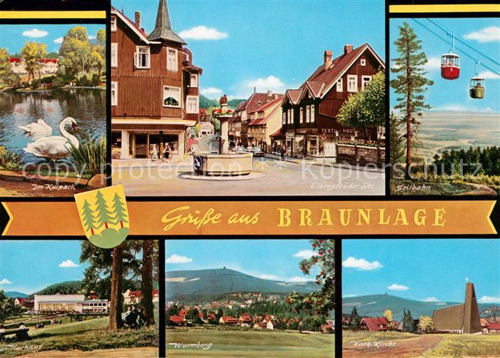 Braunlage Im Kurpark Elbingerroeder Str Seilbahn Kurhaus Wurmberg Kath Kirche
