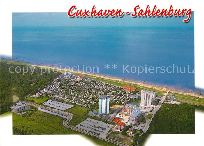 Cuxhaven Sahlenburg Nordseebad Fliegeraufnahme
