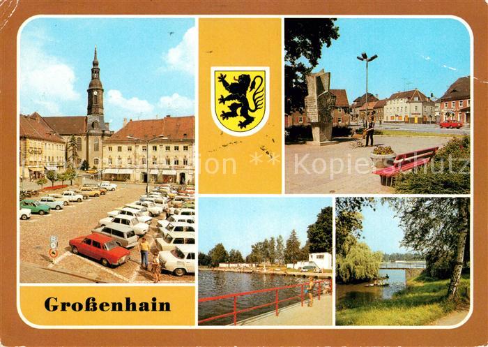 Grossenhain Sachsen Karl Marx Platz Leninplatz Monument Freibad Gondelteich