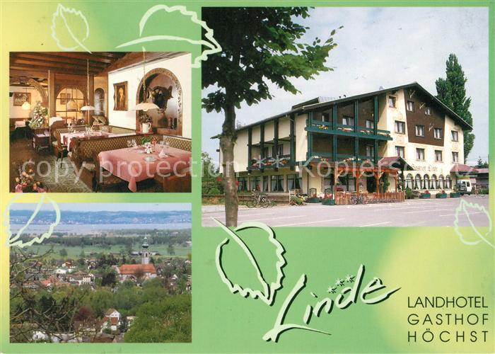 Hoechst Vorarlberg Landhotel Gasthof Linde Gastraum Panorama