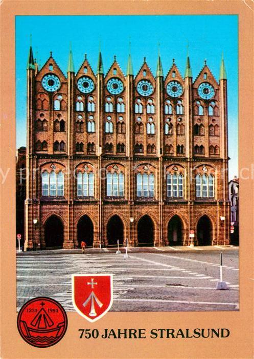 Stralsund Mecklenburg Vorpommern Rathaus am alten Markt