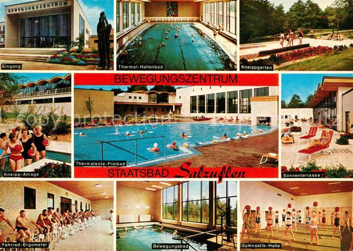 Bad Salzuflen Staatsbad Eingang Thermalhallenbad Kneippgarten Thermalsole Freiba