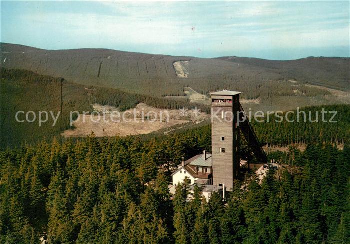 Braunlage Wurmbergschanze mit Aussichtsturm Fliegeraufnahme