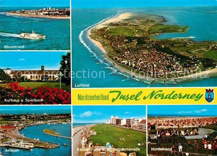 Norderney Nordseebad Fliegeraufnahme Kaiserstrasse Anleger