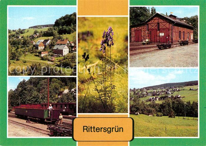 Rittersgruen Blauer Eisenhut Museum Oberrittersgruen Schmalspurbahnhof