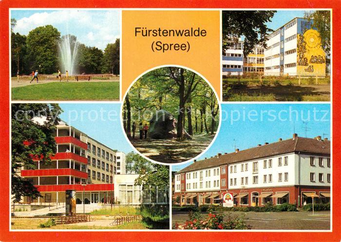 Fuerstenwalde Spree Park Muehlenstrasse Rauenscher Stein