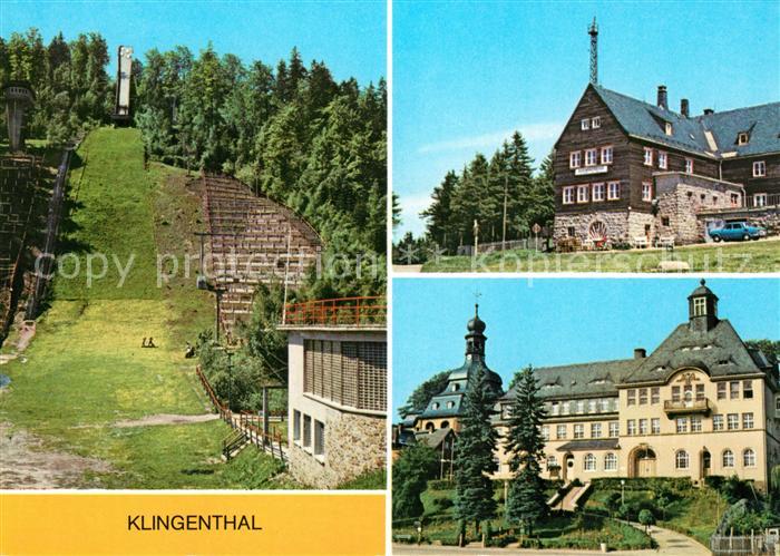 Klingenthal Vogtland Aschbergschanze Jugendherberge Klement Gottwald Rathaus