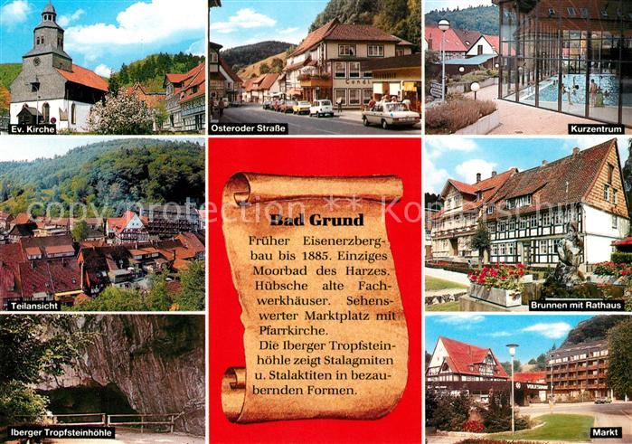 Bad Grund Rathaus Evangelische Kirche Markt