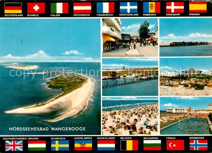 Wangerooge Nordseebad Fliegeraufnahme Strand Freibad
