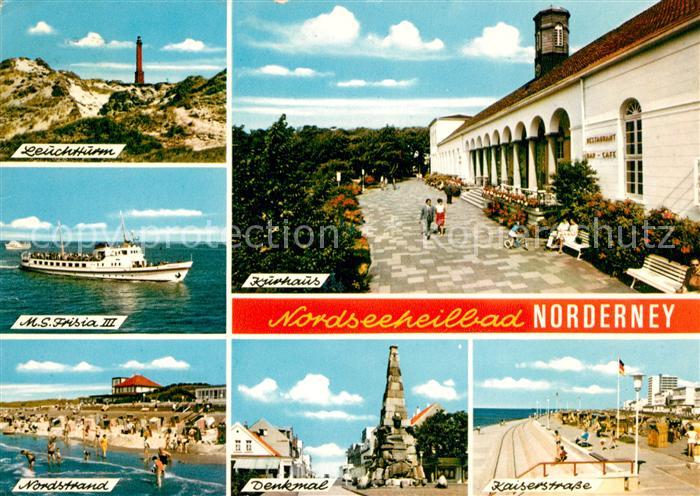 Norderney Nordseebad Kaiserstrasse Denkmal M.S. Frisia III