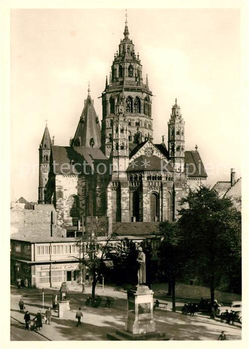 Mainz Rhein Dom Gutenberg Denkmal