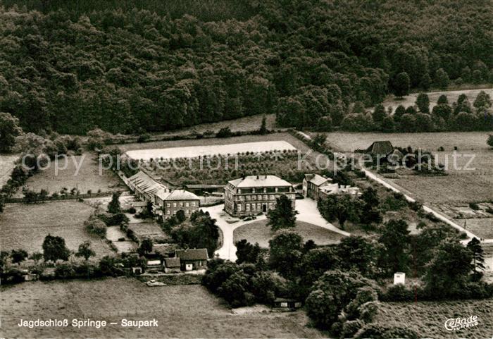 Springe Deister Fliegeraufnahme Jagdschloss Saupark