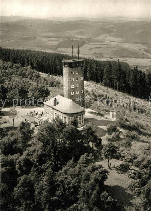Kirchhundem Fliegeraufnahme Aussichtsturm Hohe Bracht