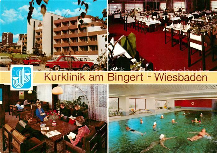 Wiesbaden Kurklinik am Bingert Schwimmhalle Speisesaal