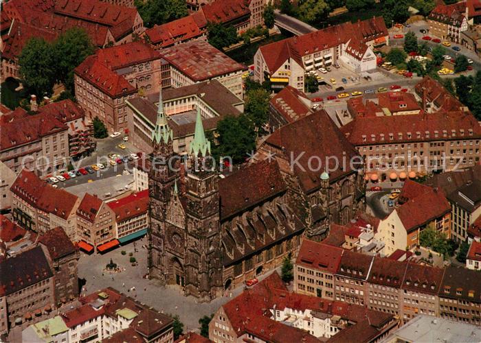 Nuernberg Fliegeraufnahme Sankt Lorenzkirche