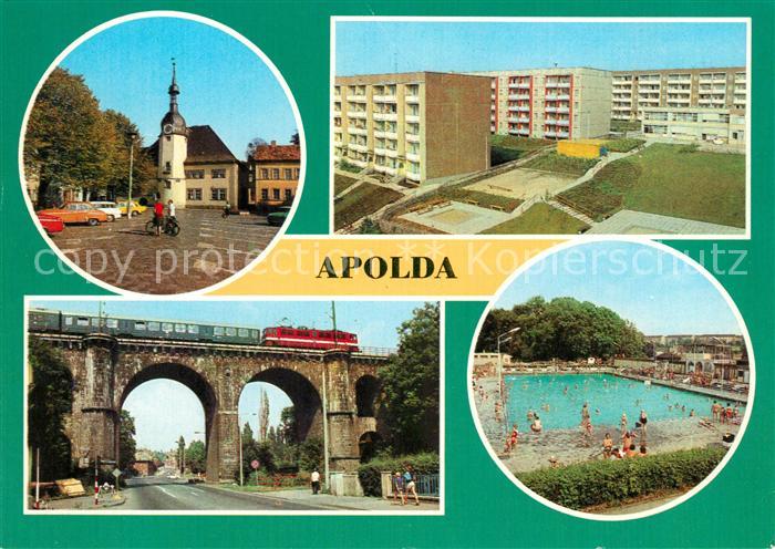 Apolda Markt Neubaugebiet Viadukt Freibad