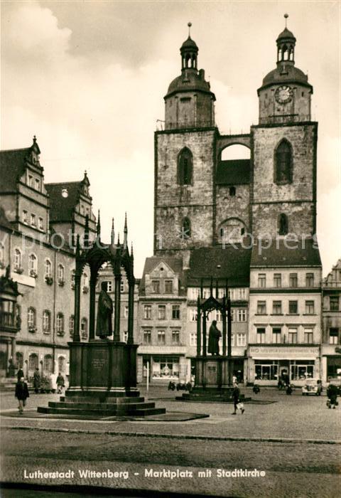 Wittenberg Lutherstadt Marktplatz Stadtkirche