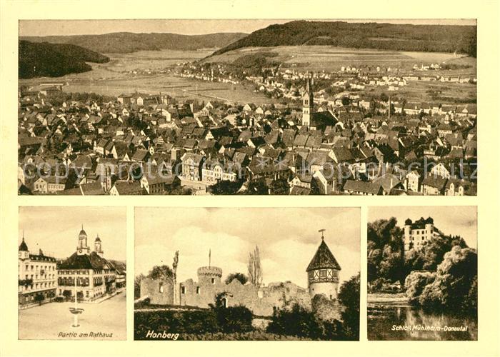 Tuttlingen Rathaus Panorama Schloss Muehlheim Hanberg