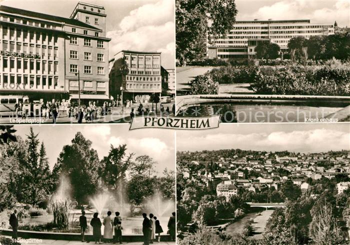 Pforzheim Krankenhaus Leopoldplatz Stadtgarten