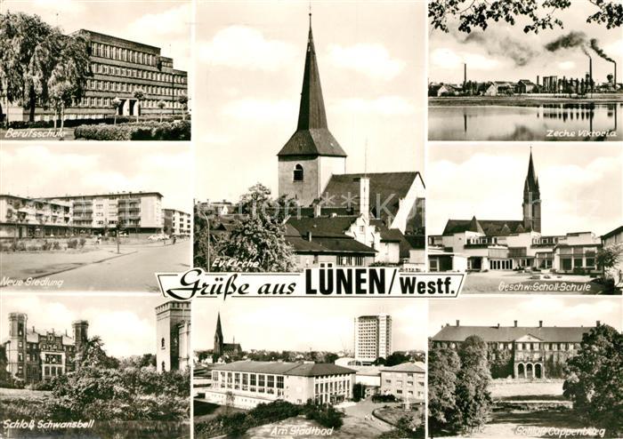 Luenen Schloss Schwansbell Stadtbad Schloss Cappenburg