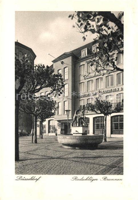 Duesseldorf Radschlaeger Brunnen