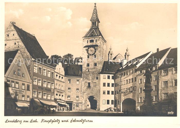 Landsberg Lech Hauptplatz Schmalzturm