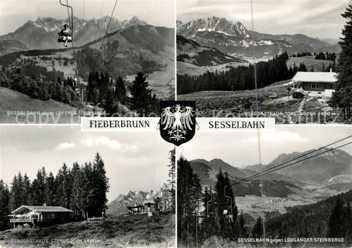 Fieberbrunn Tirol Sesselbahn Berggasthaus Streuboeden Leoganger Steinberge