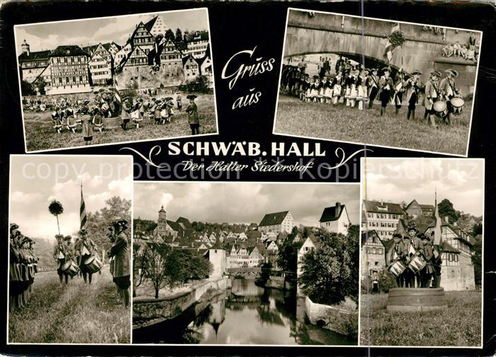 Schwaebisch Hall Haller Siedershof Trachtentanzgruppe Trommler