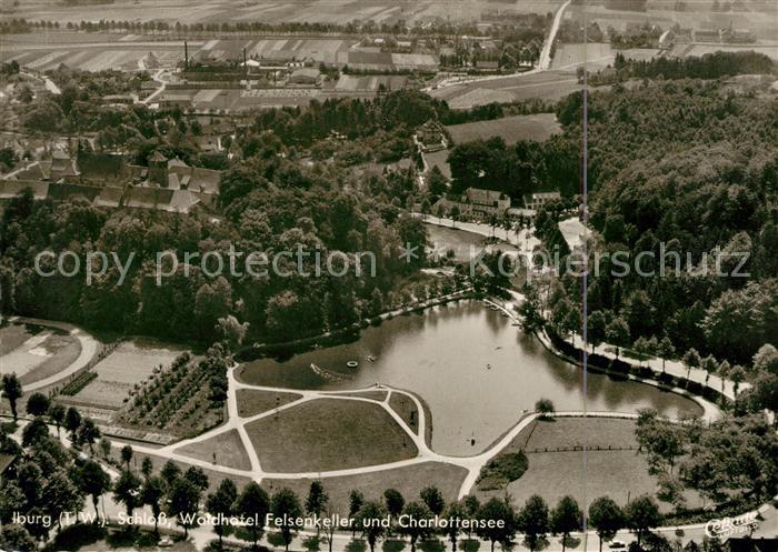 Iburg Teutoburger Wald Fliegeraufnahme Schloss Waldhotel Felsenkeller Charlotten